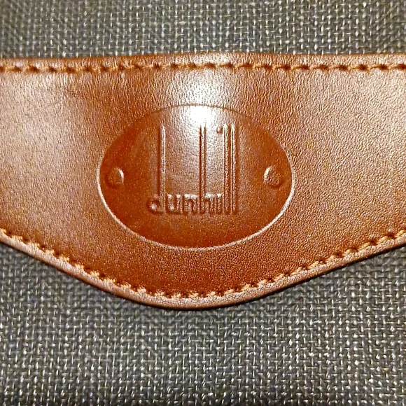 AUTHENTI DUNHILL BNWOT Green and Brown Duffel Bag - Picture 2 of 12